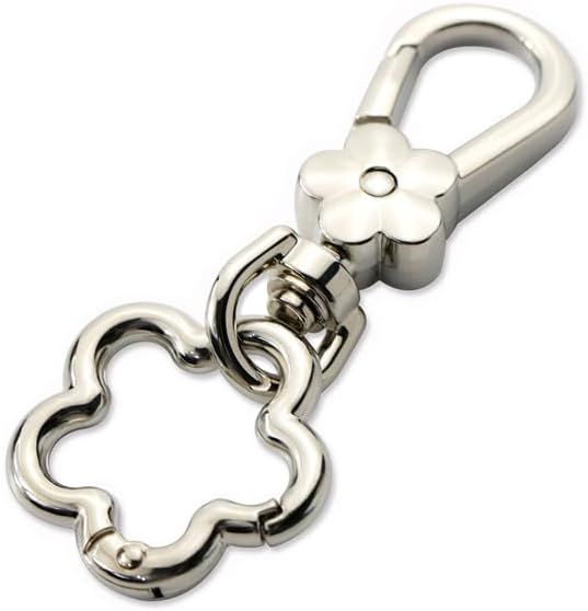 2PCS Flower Keychain Cute Handbag Key Chain Personalized Key ring Golden for Women Car Present、purse、Lanyard Braiding