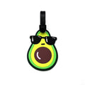 Cute Silicone Luggage Tag Funny Fruit Travel Bag Tags (Avocado)