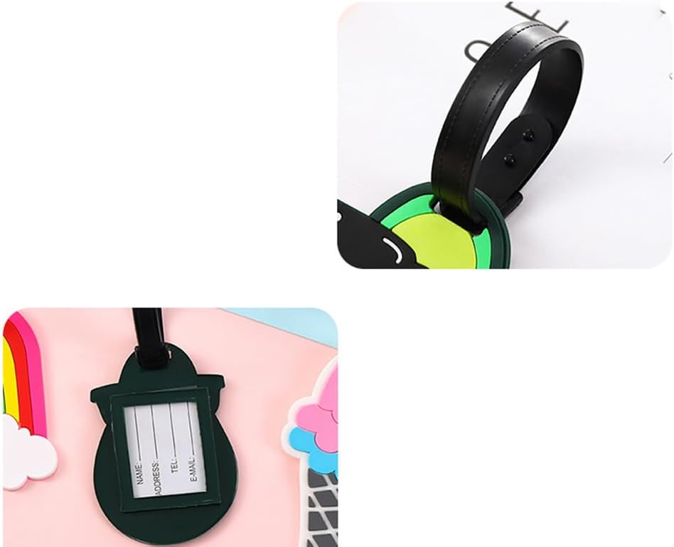 Cute Silicone Luggage Tag Funny Fruit Travel Bag Tags (Avocado)