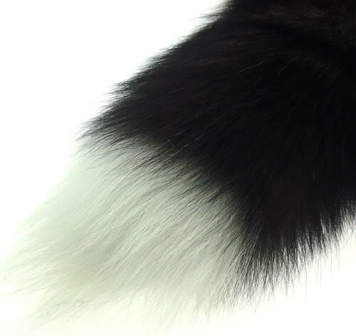 Fluffy Real Fox Fur Tail Keychain Tassel Bag Cosplay Toy Handbag Accessory Hook Pendant