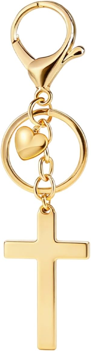 Cross Keychain Bag Charm for Women Christian Religious Gifts Easter Jesus Keychain for Women Purse Handbag Car Keys