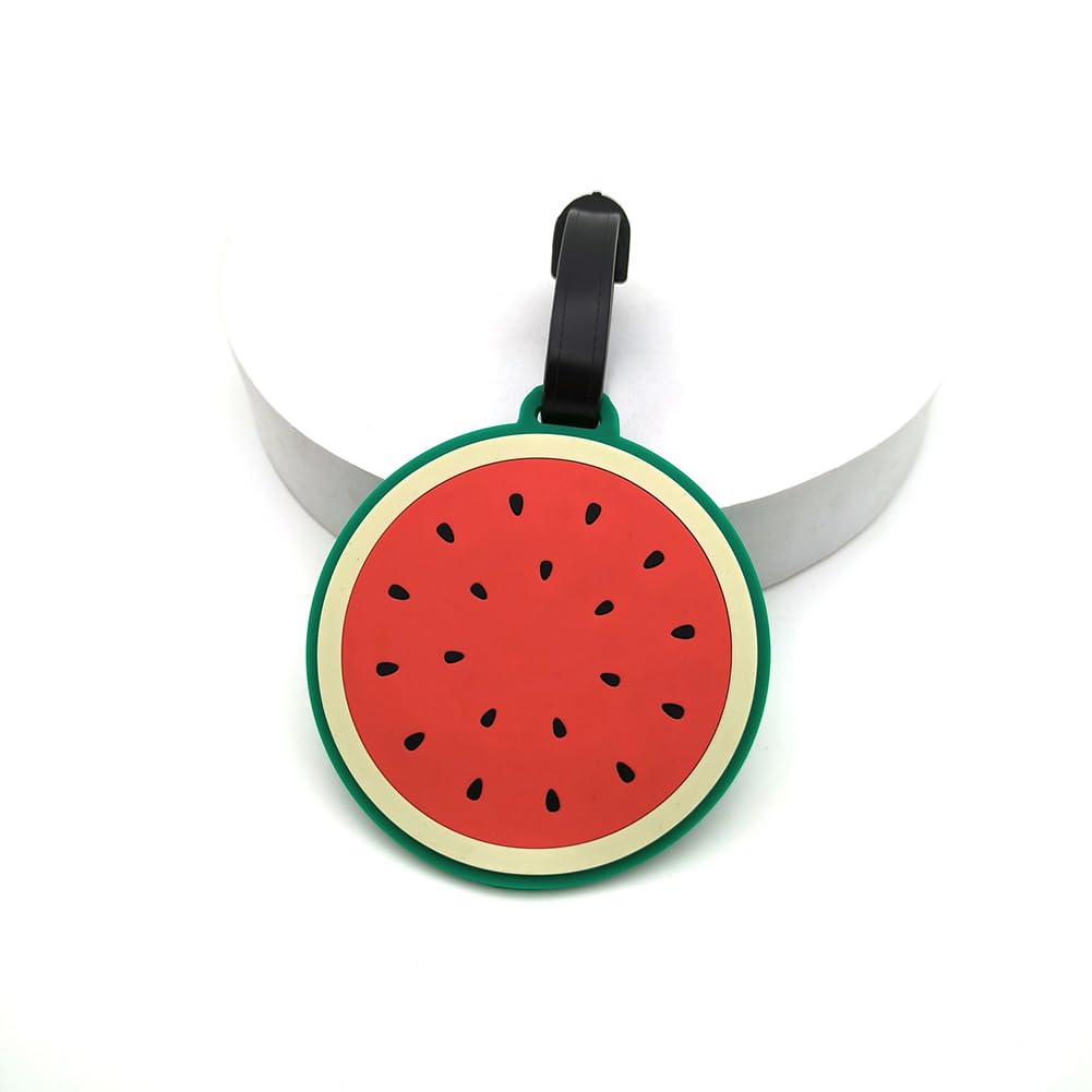 Cute Silicone Luggage Tag Funny Fruit Travel Bag Tags (Avocado)