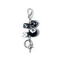 8 Ball Dice Charm Keychain,Cute Bag Purse Handbag Backpack Accessories