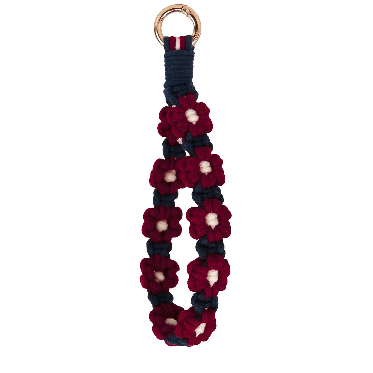 elephtree Boho Macrame Keychain Wristlet Keychain Weave Exquisite Keyring Holder Bracelet Handmade Wrist Lanyard for Women