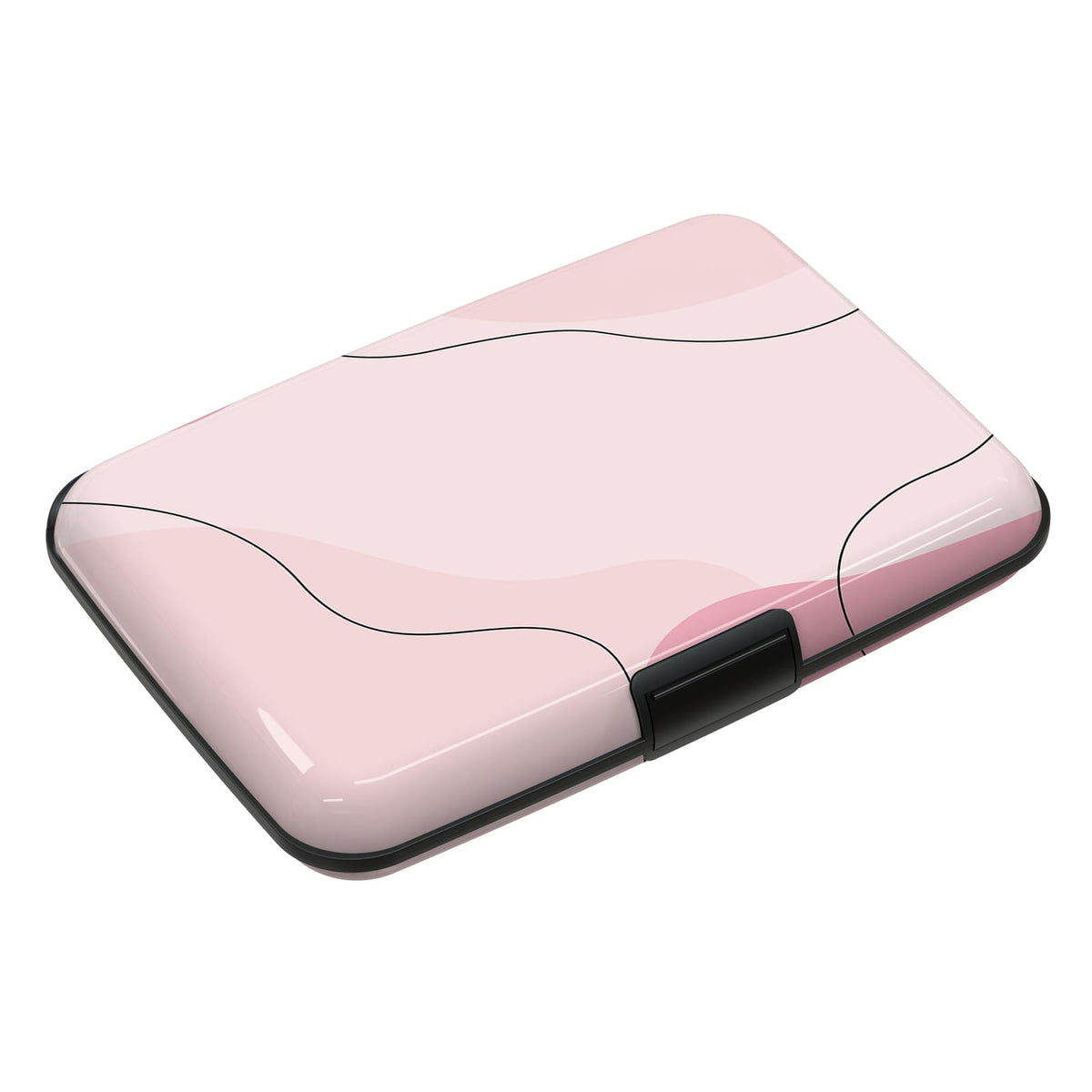 Mini RFID Blocking Credit Card, Cute Cat Wallet Credit Cards Holder Business Card Case Aluminum Metal Travel ID Case for Men Women