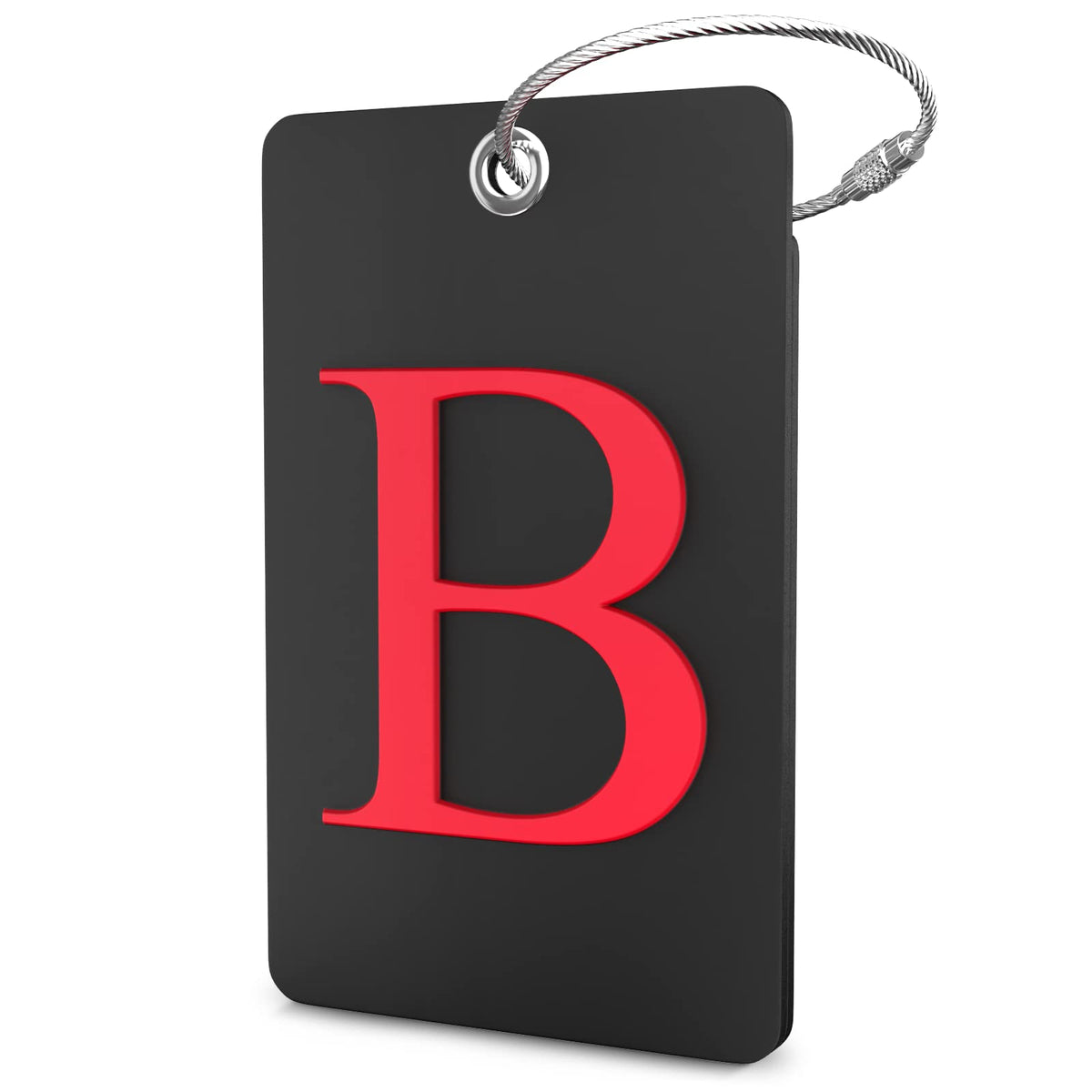 Shacke Luggage Tag for Suitcases – Initial Letter H, Bendable (Green)