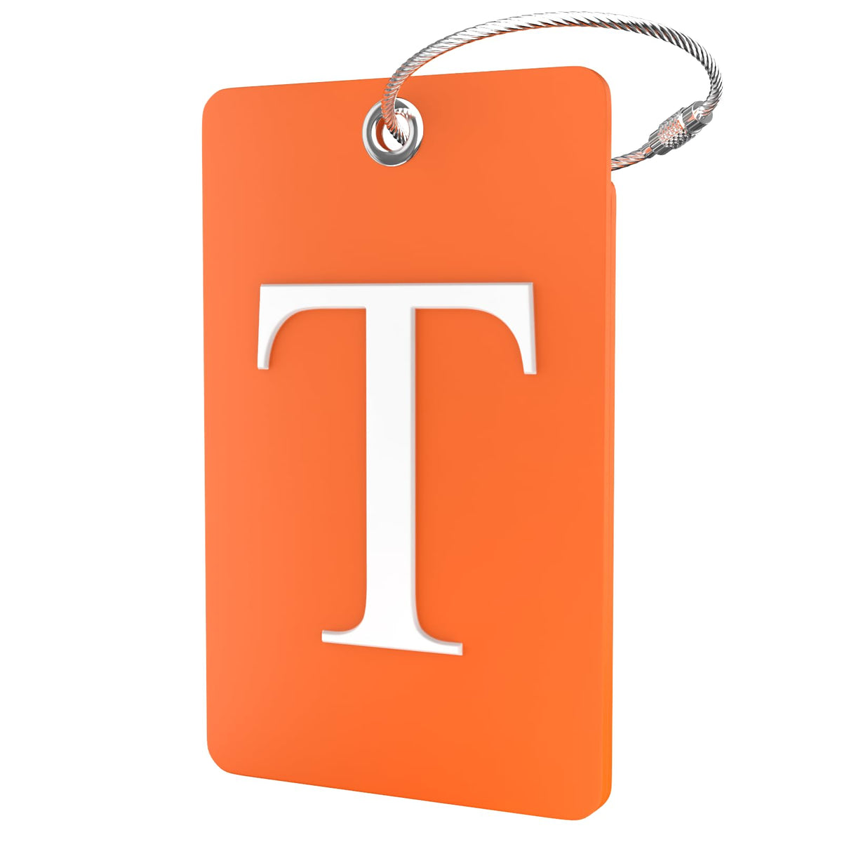Shacke Luggage Tag for Suitcases – Initial Letter H, Bendable (Green)
