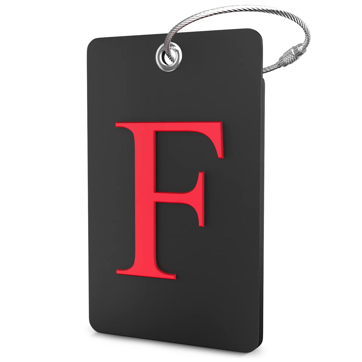 Shacke Luggage Tag for Suitcases – Initial Letter H, Bendable (Green)