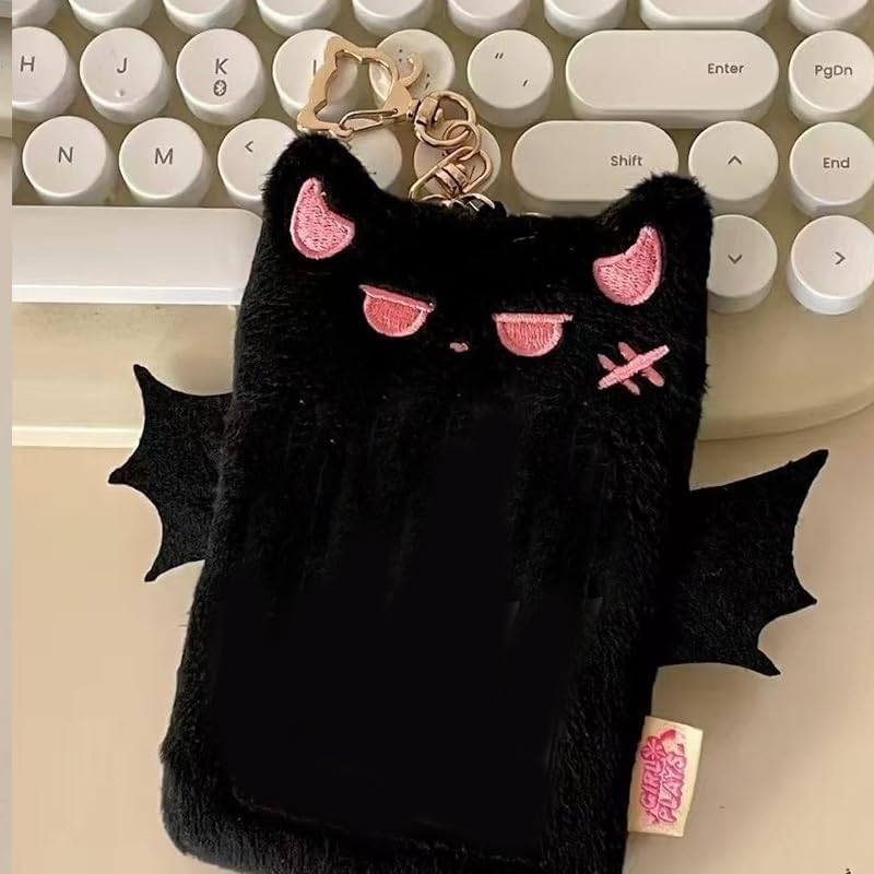 3PC 2D Kpop Plush Card Holder – Tri-Color Polyester Fiber Multi-Color Card Storage Accessory