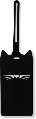 kate spade new york Silicone Luggage Tag, Black Cat