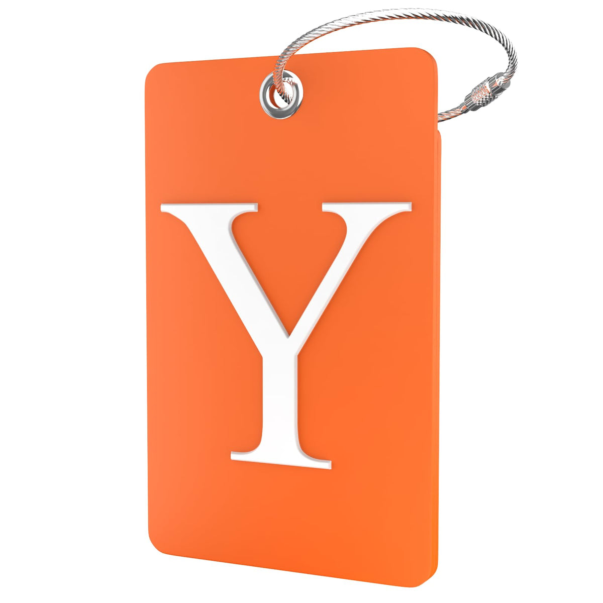 Shacke Luggage Tag for Suitcases – Initial Letter H, Bendable (Green)