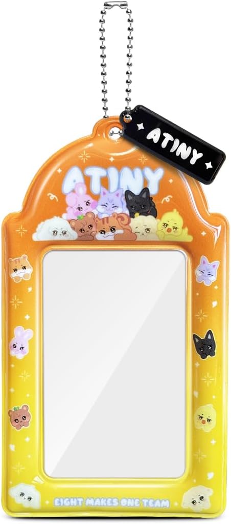 Swico Remado Cute Animal Themed Photocard Holder Decorative Cardholder for 3.8 x 2.8 Inches Lomo Cards Photos (Light Purple-Stay)