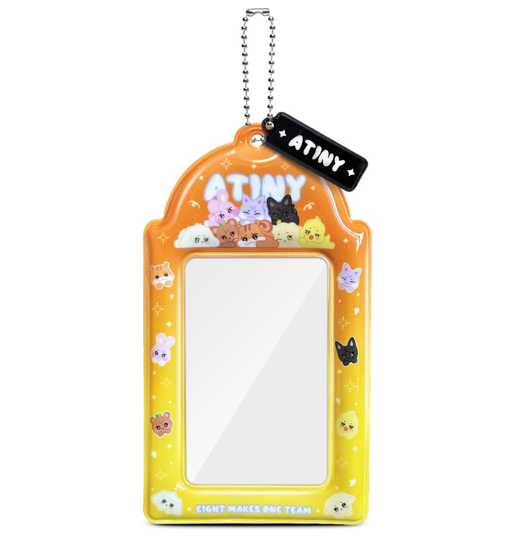 Swico Remado Cute Animal Themed Photocard Holder Decorative Cardholder for 3.8 x 2.8 Inches Lomo Cards Photos (Light Purple-Stay)