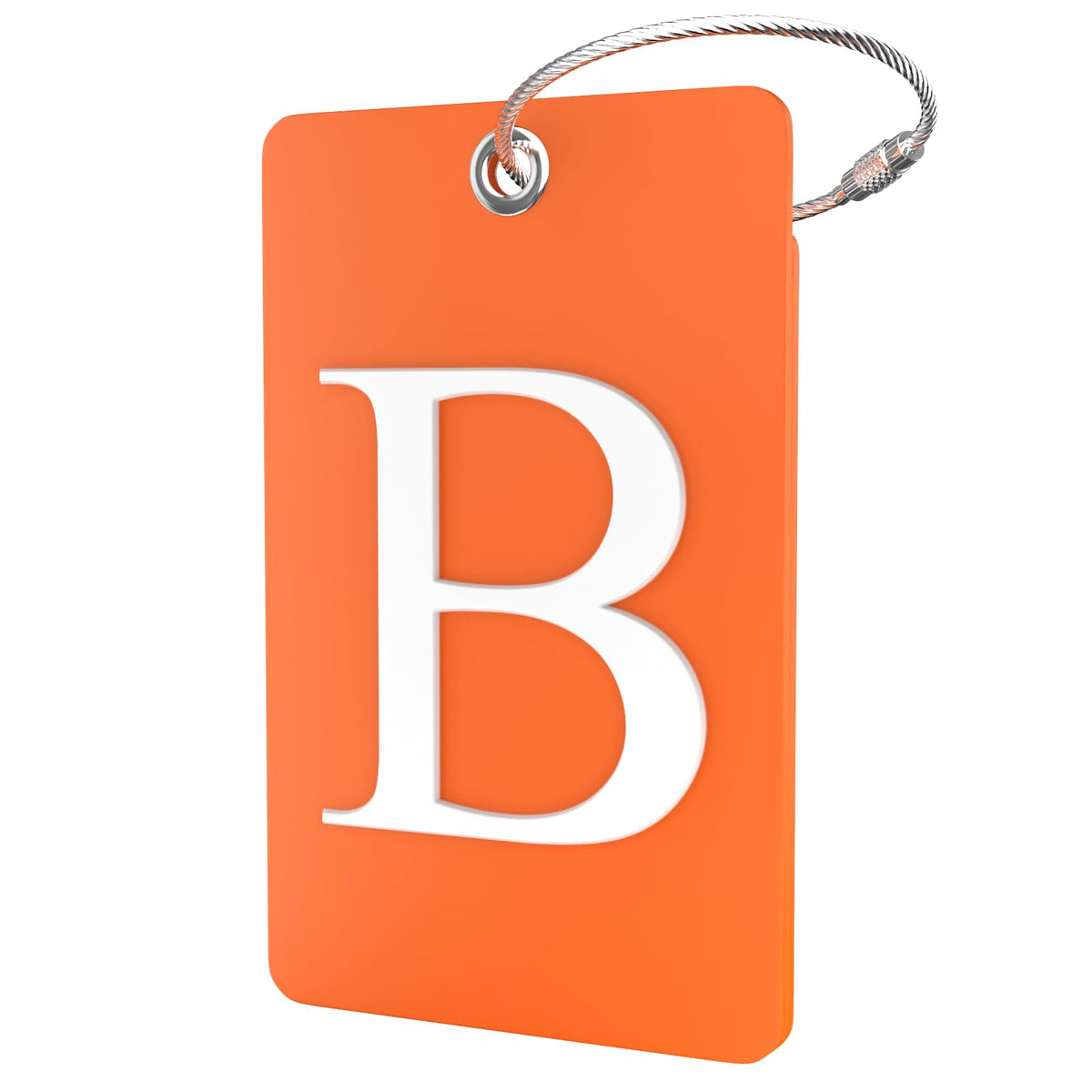 Shacke Luggage Tag for Suitcases – Initial Letter H, Bendable (Green)