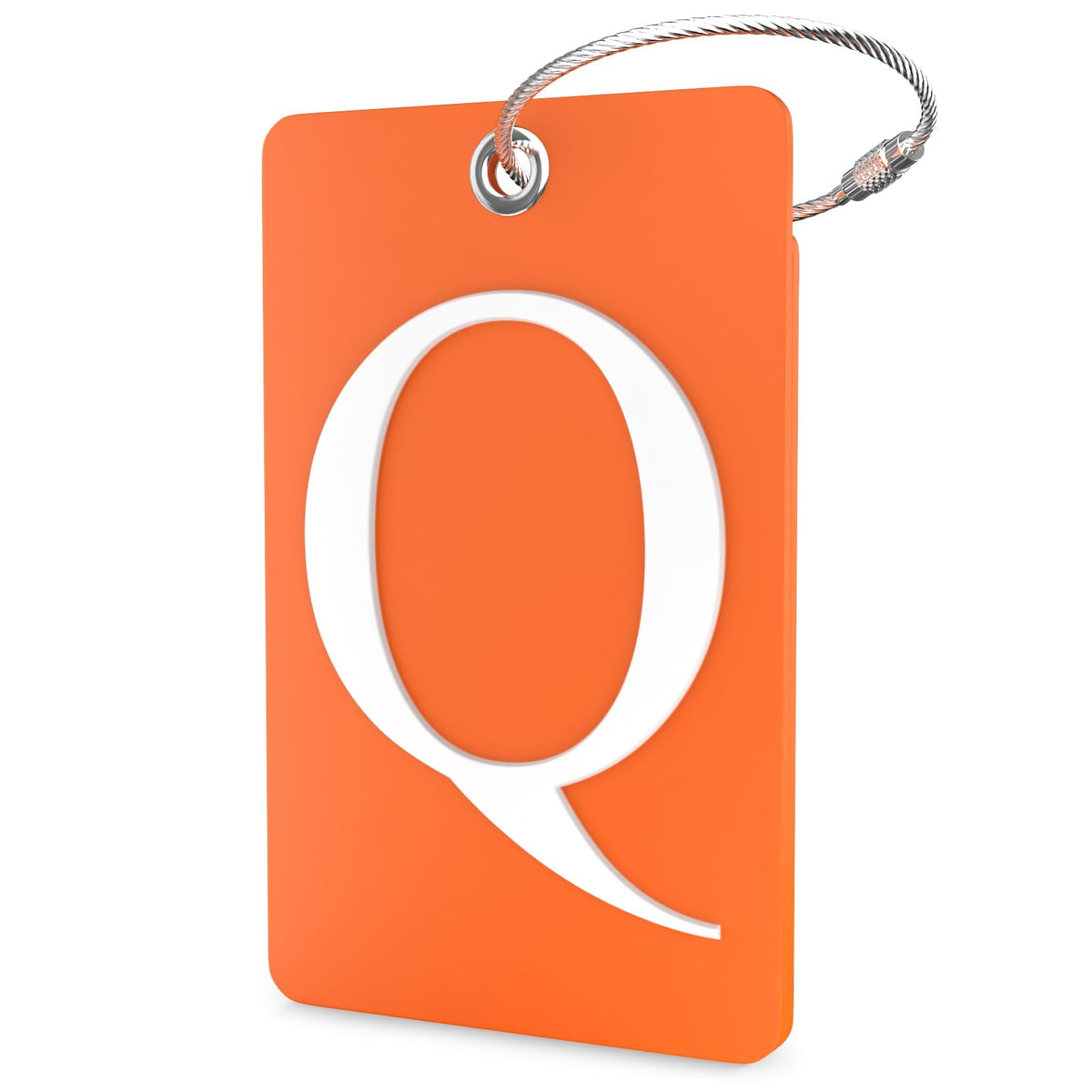 Shacke Luggage Tag for Suitcases – Initial Letter H, Bendable (Green)