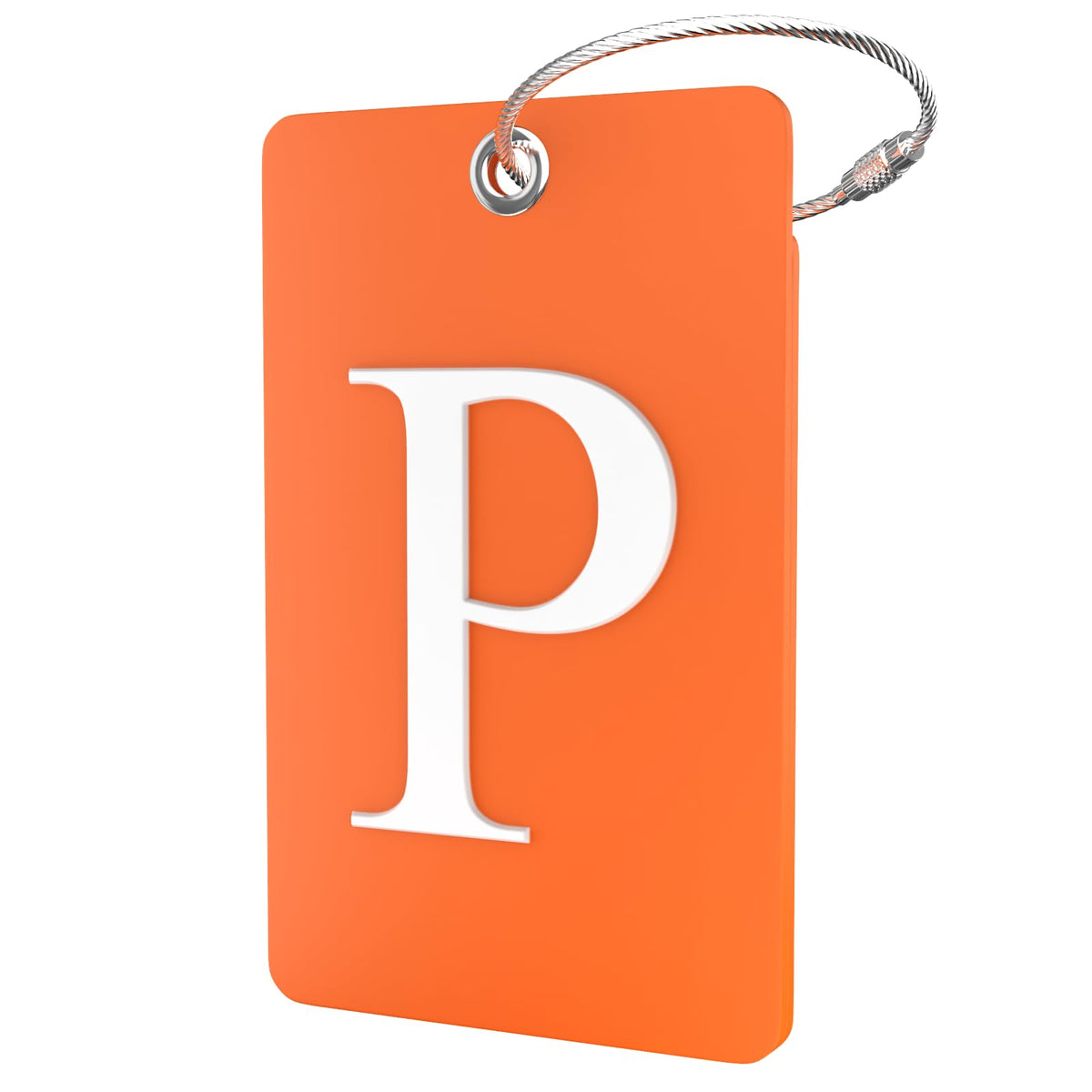 Shacke Luggage Tag for Suitcases – Initial Letter H, Bendable (Green)