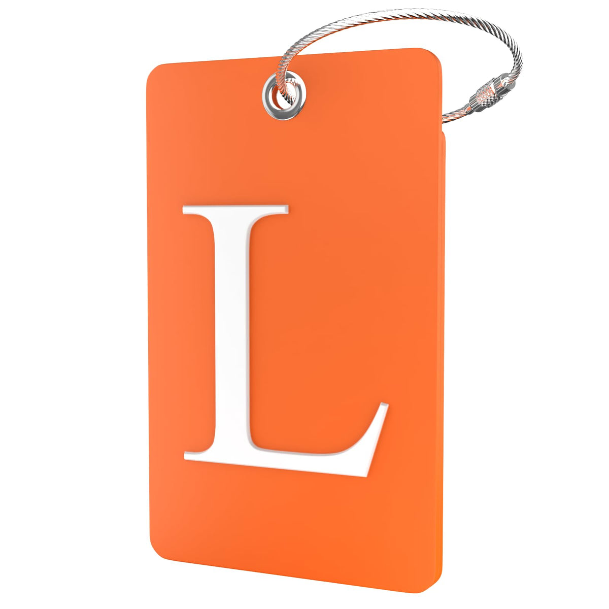 Shacke Luggage Tag for Suitcases – Initial Letter H, Bendable (Green)