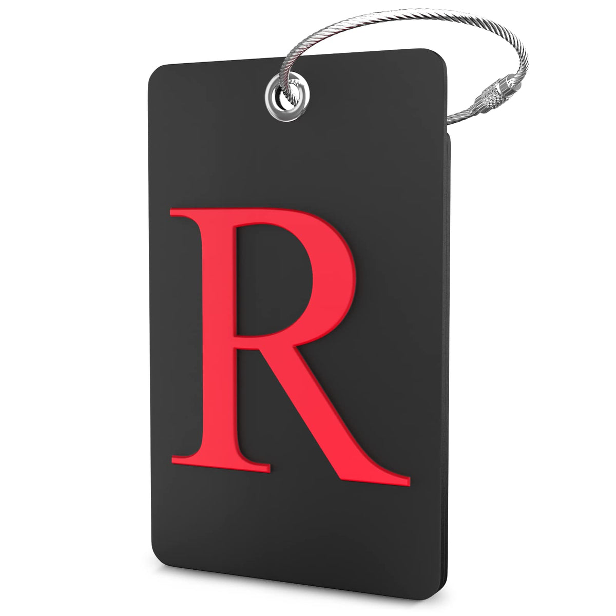 Shacke Luggage Tag for Suitcases – Initial Letter H, Bendable (Green)