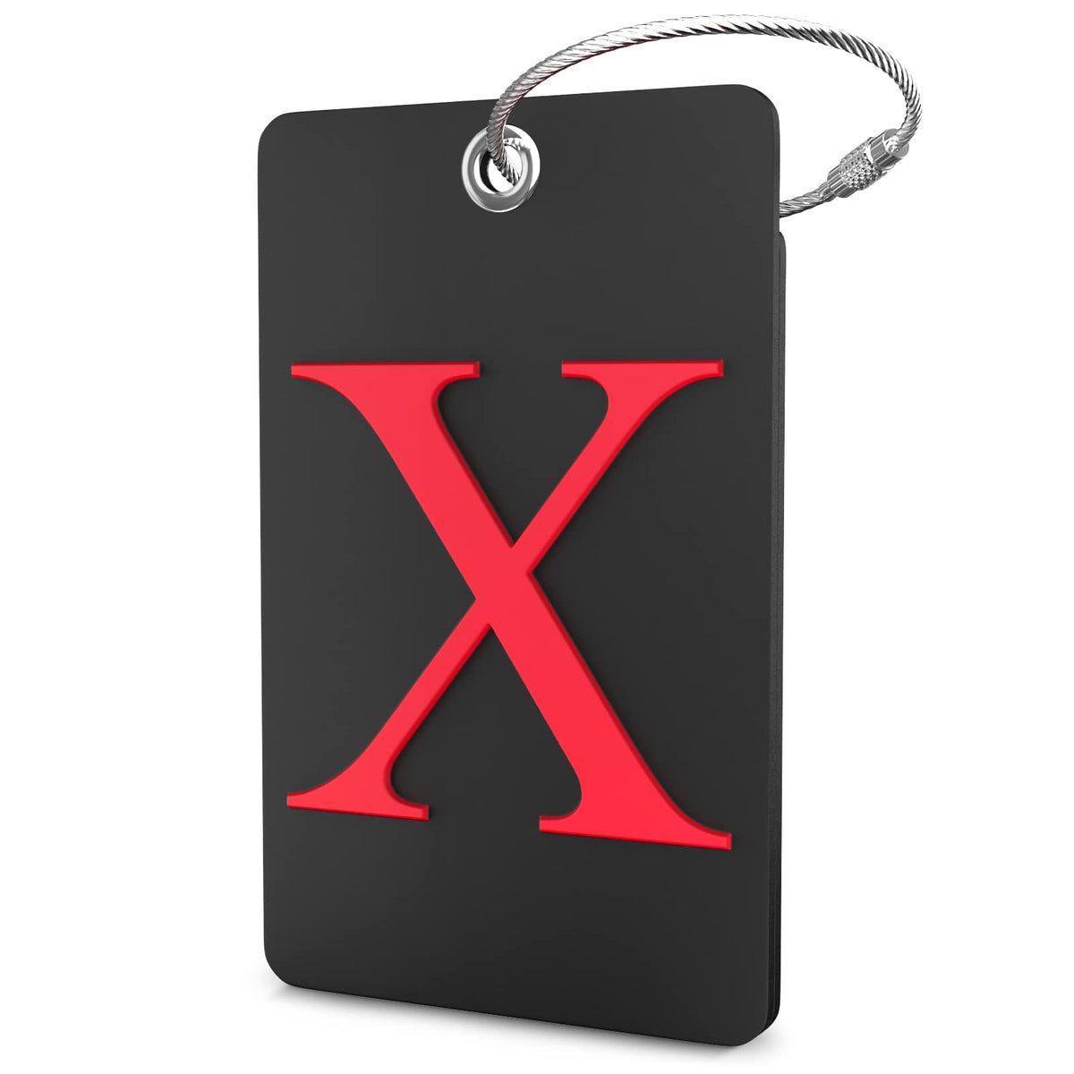 Shacke Luggage Tag for Suitcases – Initial Letter H, Bendable (Green)