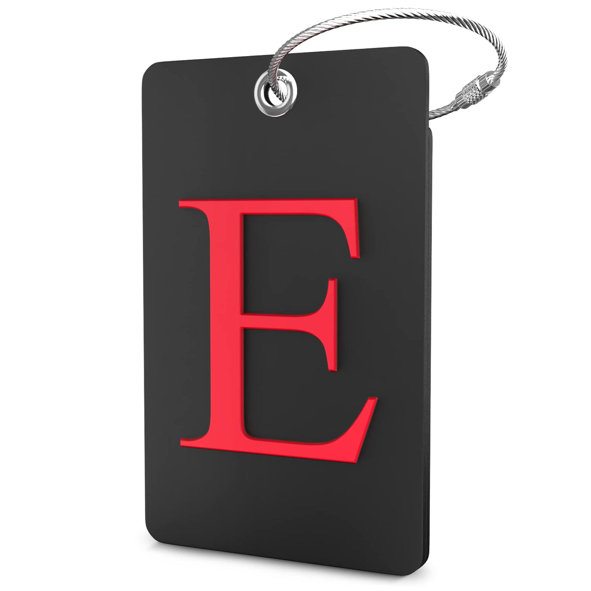 Shacke Luggage Tag for Suitcases – Initial Letter H, Bendable (Green)