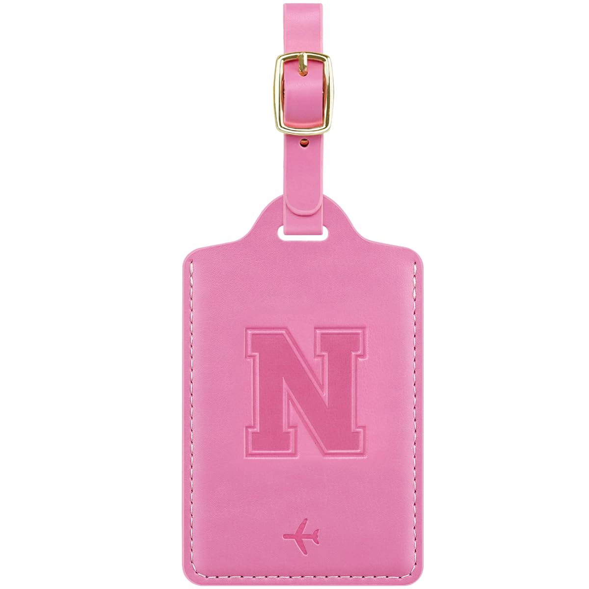 Luggage Tags for Suitcase Personalized Initial Leather Bag Tags