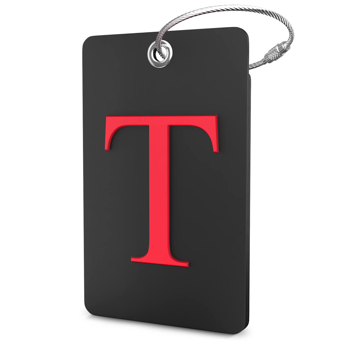 Shacke Luggage Tag for Suitcases – Initial Letter H, Bendable (Green)