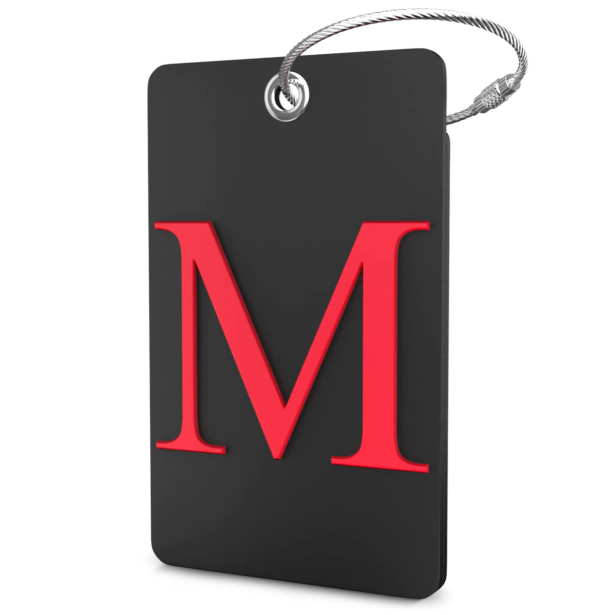Shacke Luggage Tag for Suitcases – Initial Letter H, Bendable (Green)