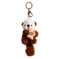 Plush Keychain Otter Charm for Women Teens & Animal Lovers | for Handbags Purses Backpacks & Car Keys | Birthday Gift