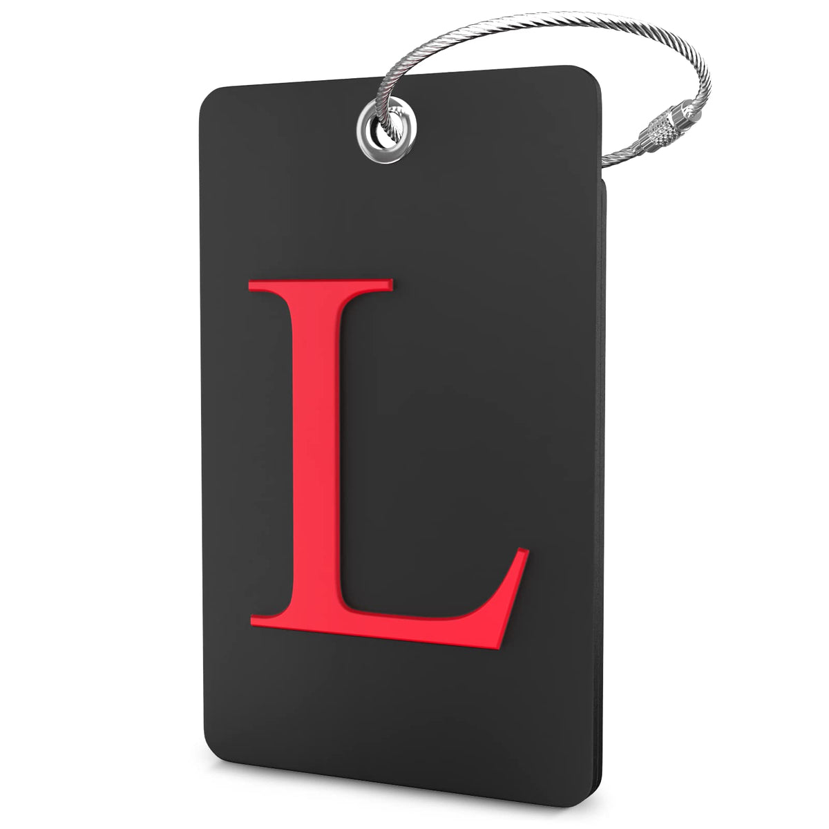 Shacke Luggage Tag for Suitcases – Initial Letter H, Bendable (Green)