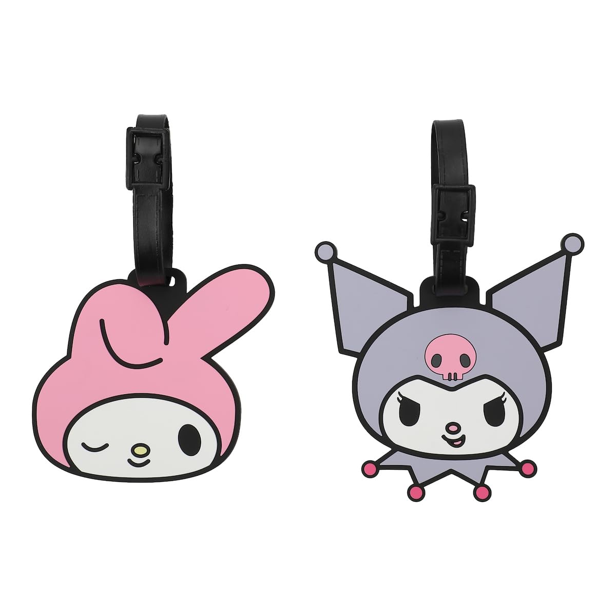 Hello Kitty 2pc Youth Luggage Tag Set - Molded Rubber with Printed ID Card