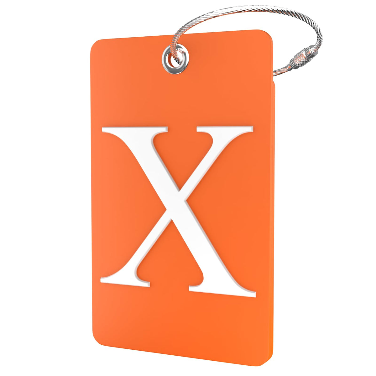 Shacke Luggage Tag for Suitcases – Initial Letter H, Bendable (Green)