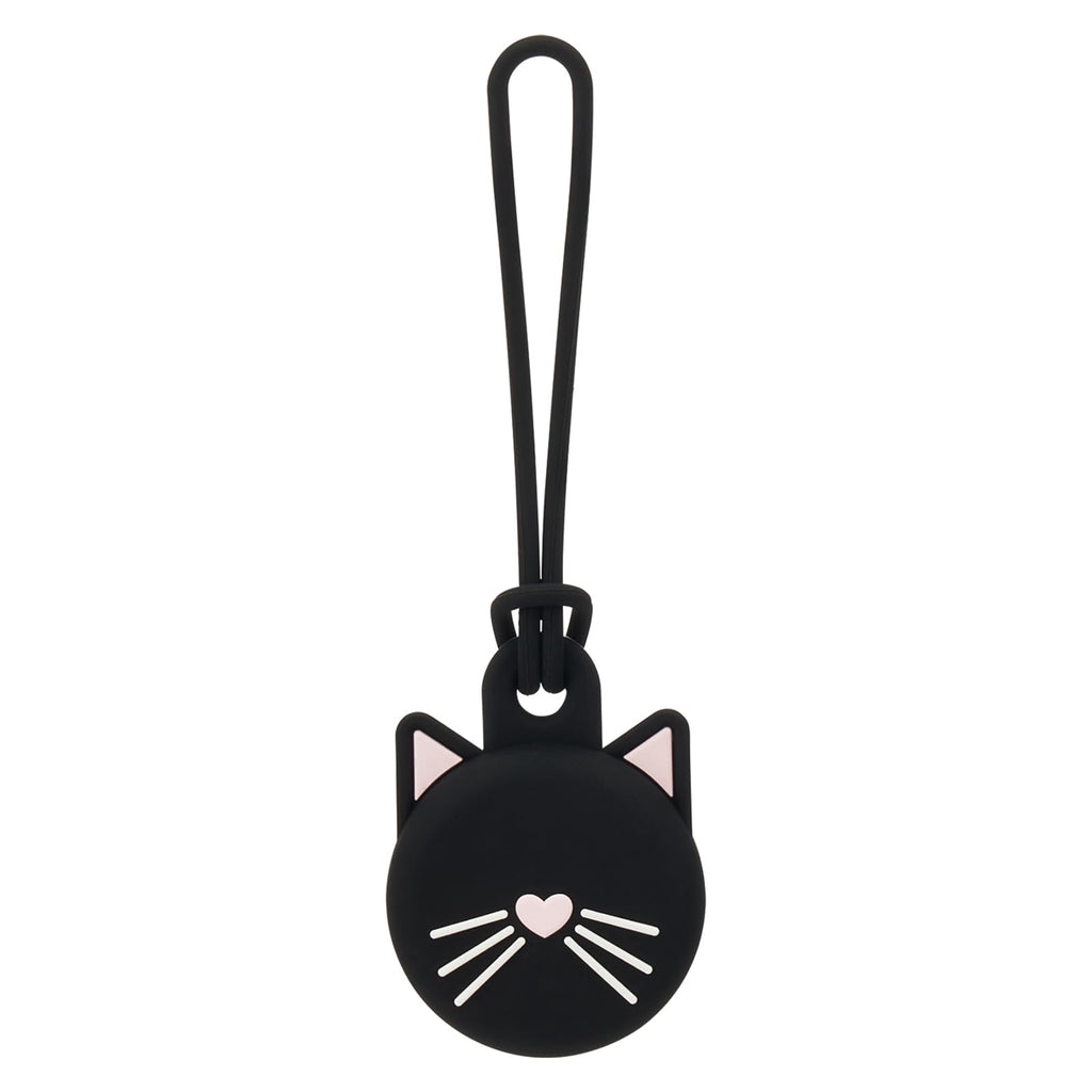 kate spade new york AirTag Holder with Gold Ring Clip - Tortoiseshell