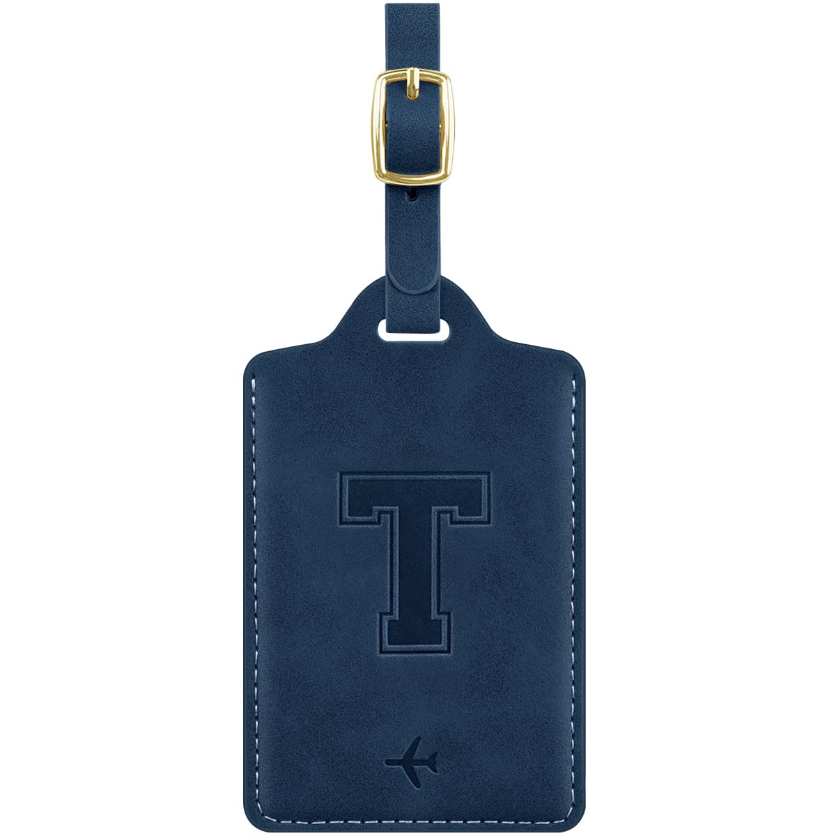 Luggage Tags for Suitcase Personalized Initial Leather Bag Tags