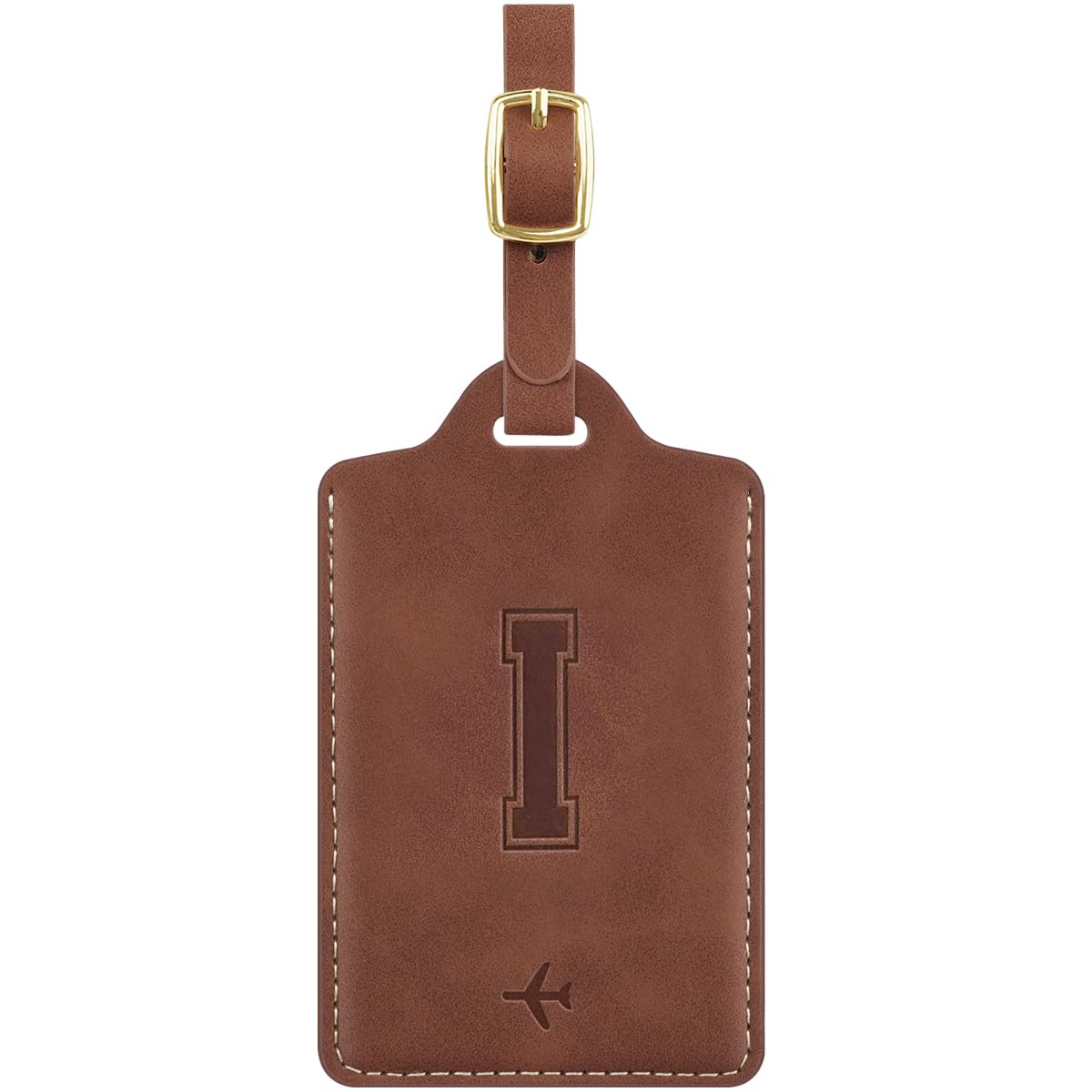 Luggage Tags for Suitcase Personalized Initial Leather Bag Tags