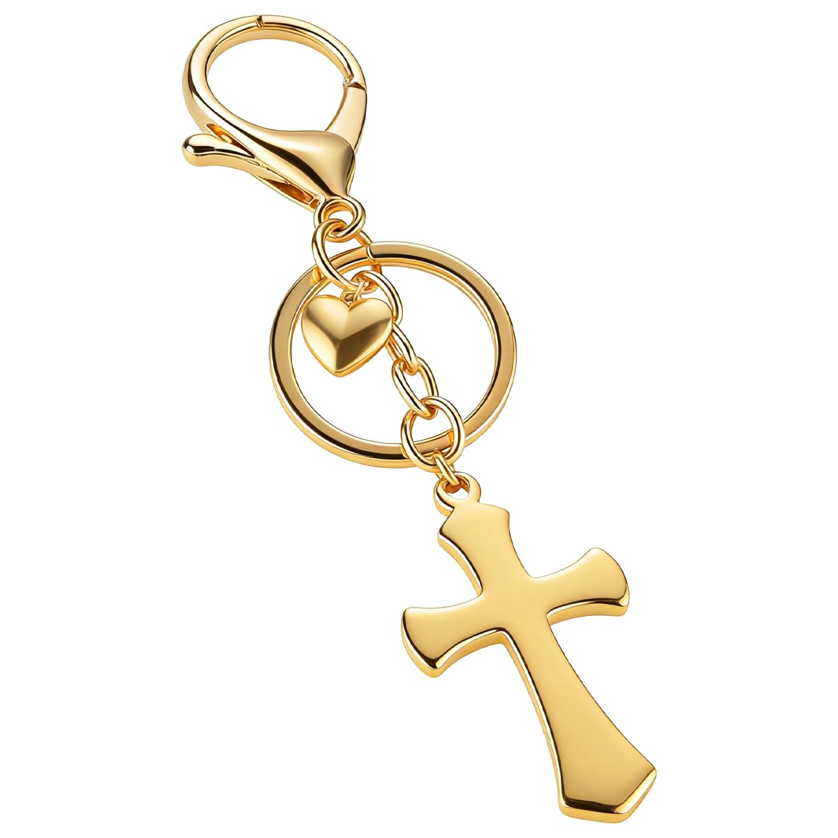 Cross Keychain Bag Charm for Women Christian Religious Gifts Easter Jesus Keychain for Women Purse Handbag Car Keys
