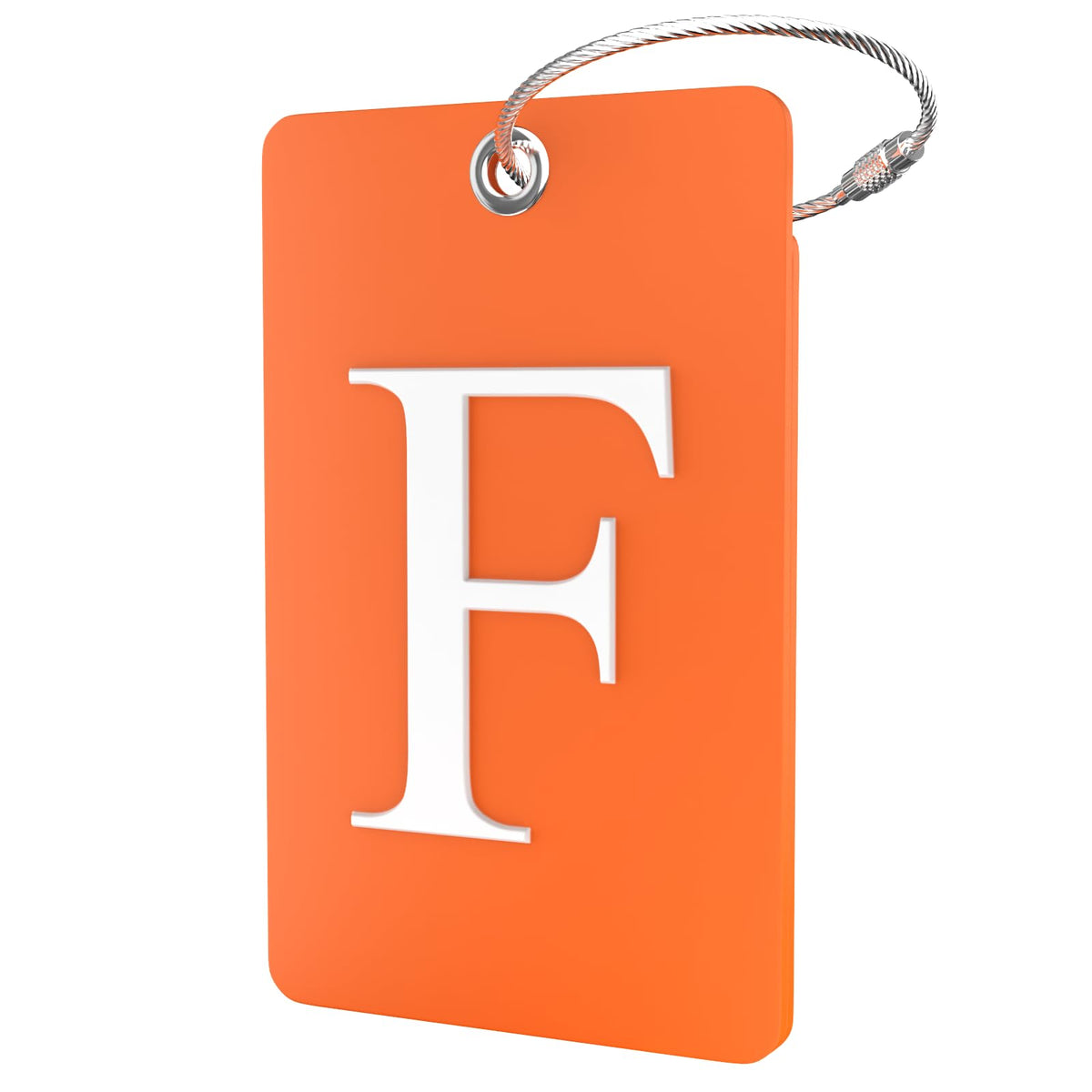 Shacke Luggage Tag for Suitcases – Initial Letter H, Bendable (Green)
