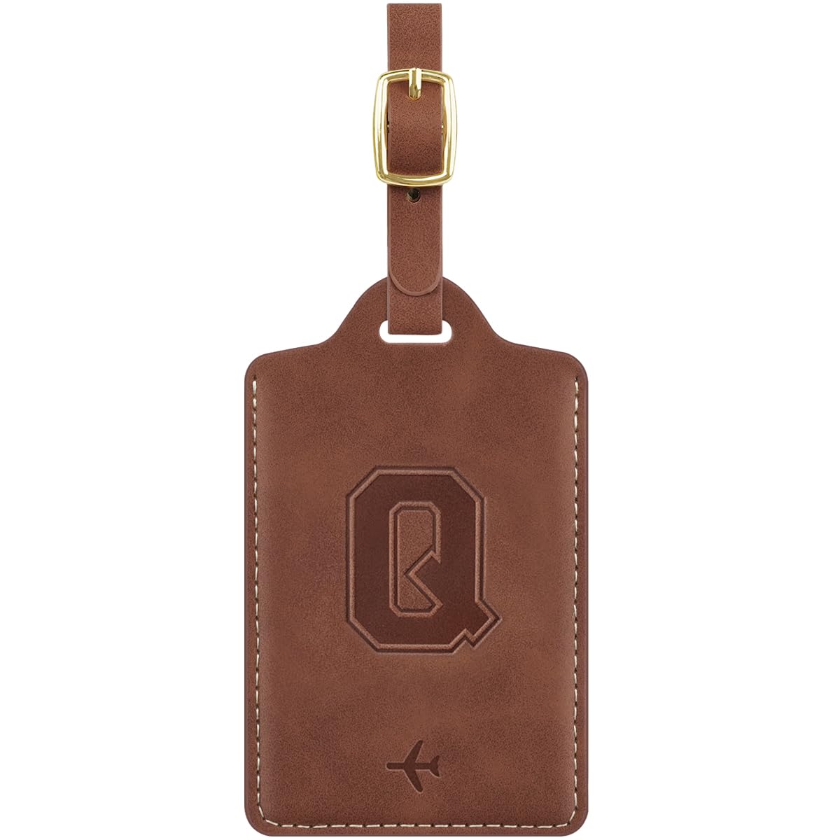 Luggage Tags for Suitcase Personalized Initial Leather Bag Tags