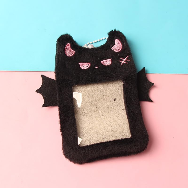 3PC 2D Kpop Plush Card Holder – Tri-Color Polyester Fiber Multi-Color Card Storage Accessory