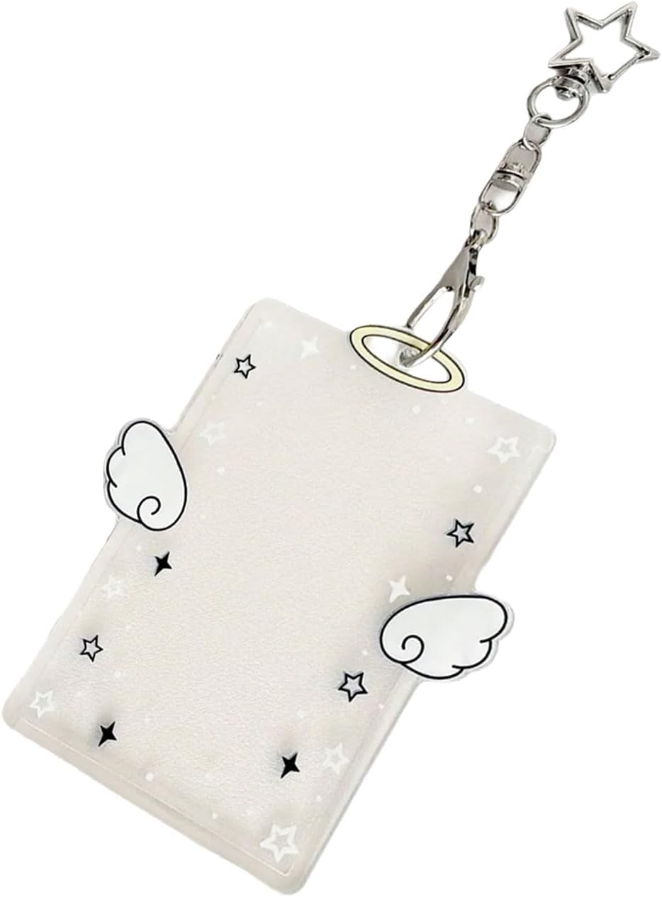 Photocard Holder Korean Popular Photo Card Holder Keychain Identity Card Holder Pendant Keychain Student Card Sleeve
