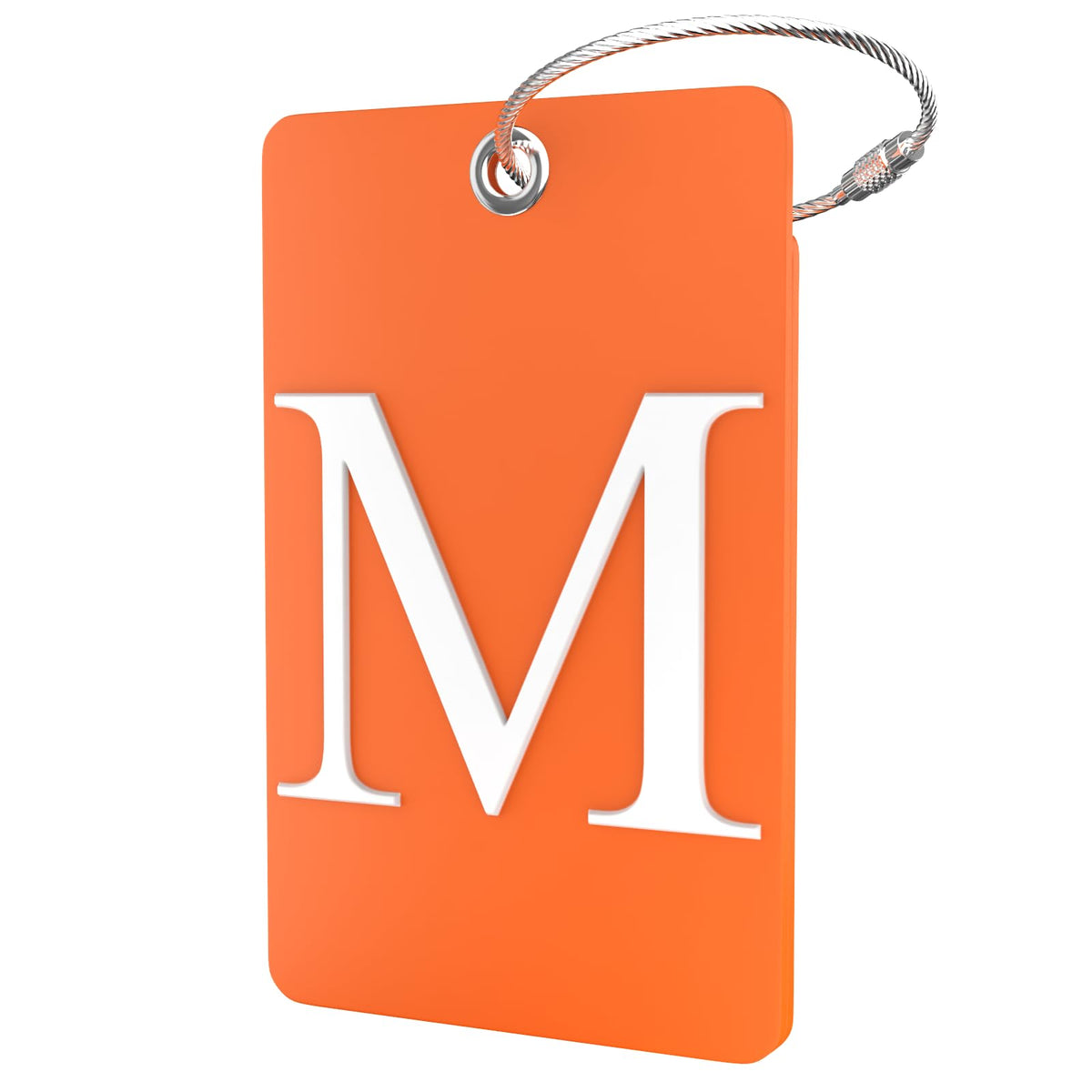 Shacke Luggage Tag for Suitcases – Initial Letter H, Bendable (Green)