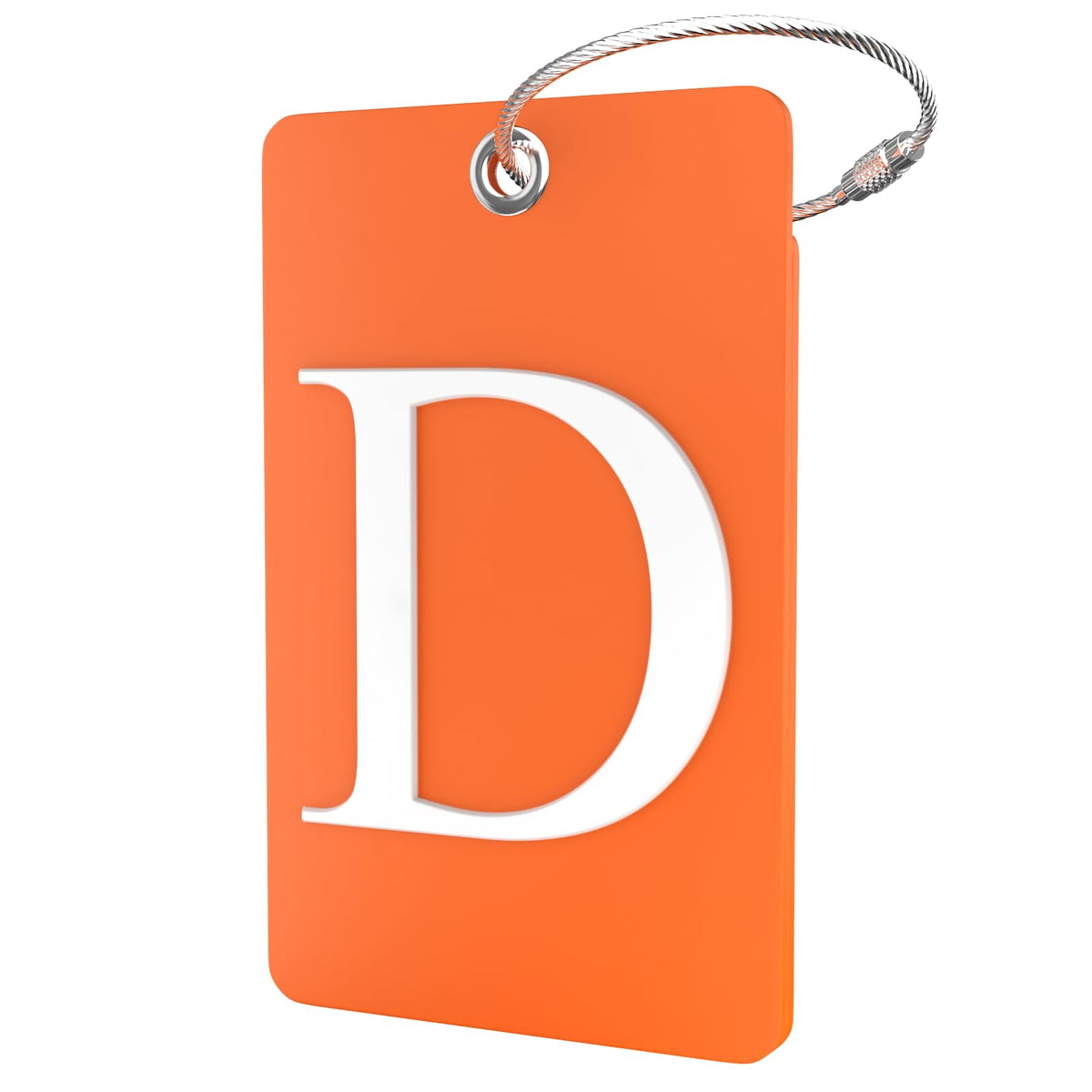 Shacke Luggage Tag for Suitcases – Initial Letter H, Bendable (Green)