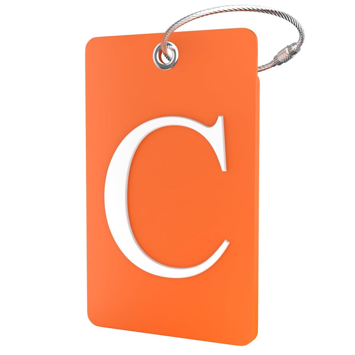 Shacke Luggage Tag for Suitcases – Initial Letter H, Bendable (Green)