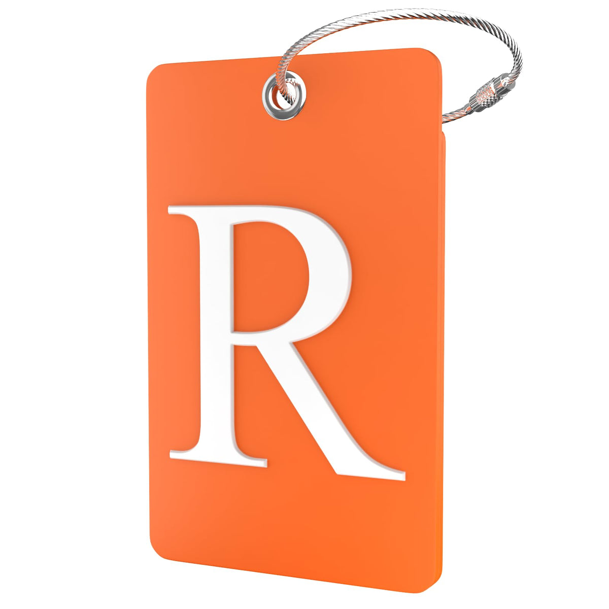 Shacke Luggage Tag for Suitcases – Initial Letter H, Bendable (Green)
