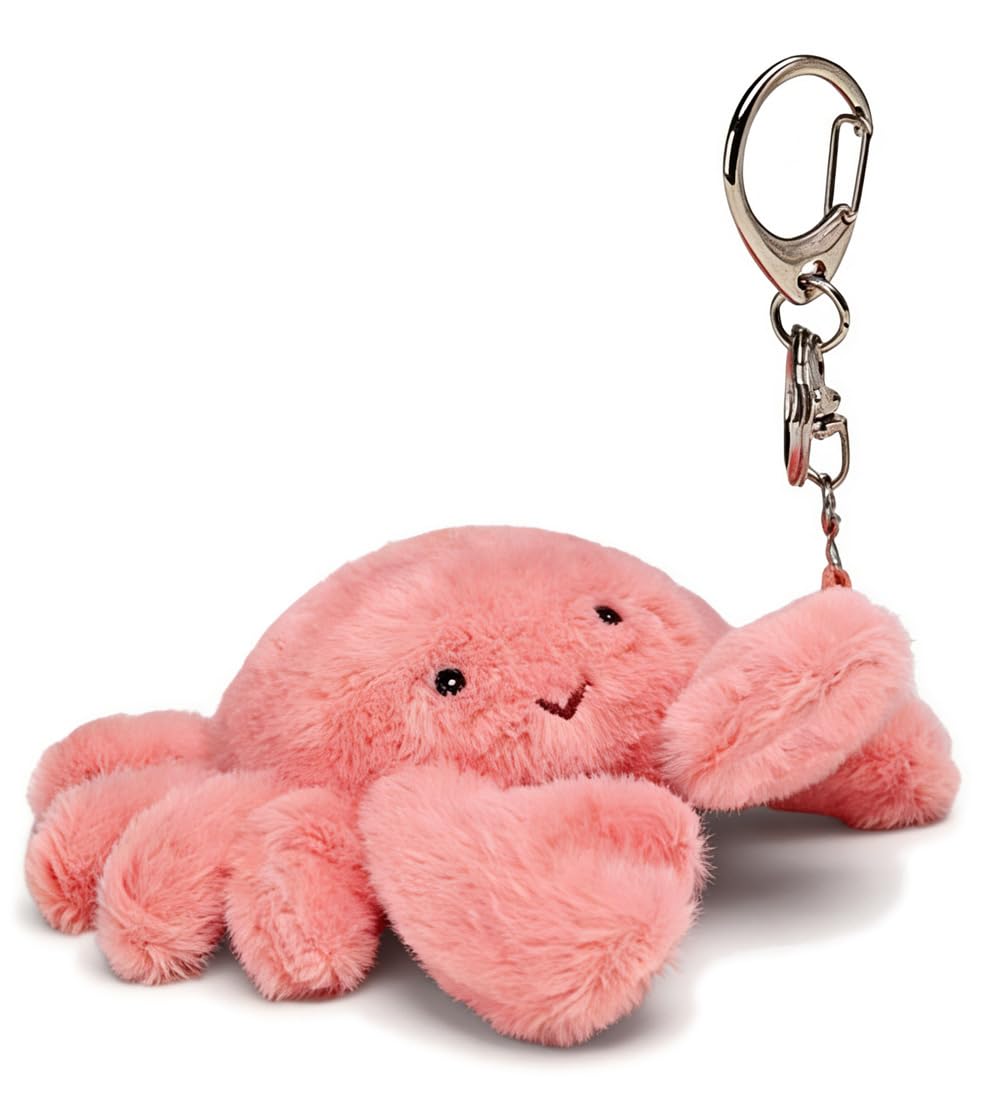 Cute Ocean Animal Plush Keychain-Stuffed Animal Bag Charm for Backpack Purse,Ocean Themed Gift for Teens Women