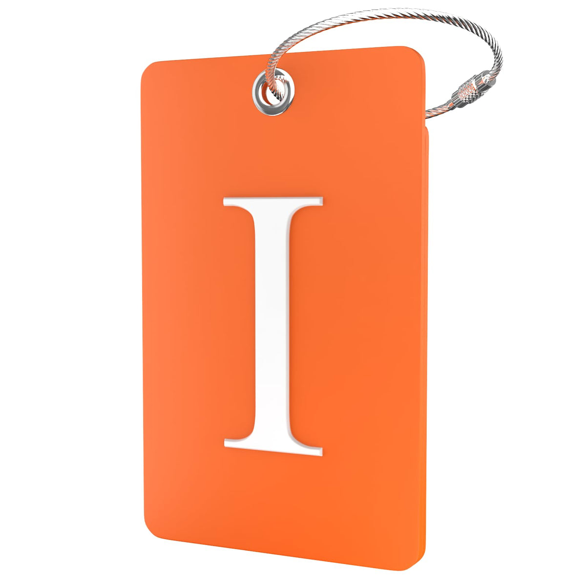 Shacke Luggage Tag for Suitcases – Initial Letter H, Bendable (Green)