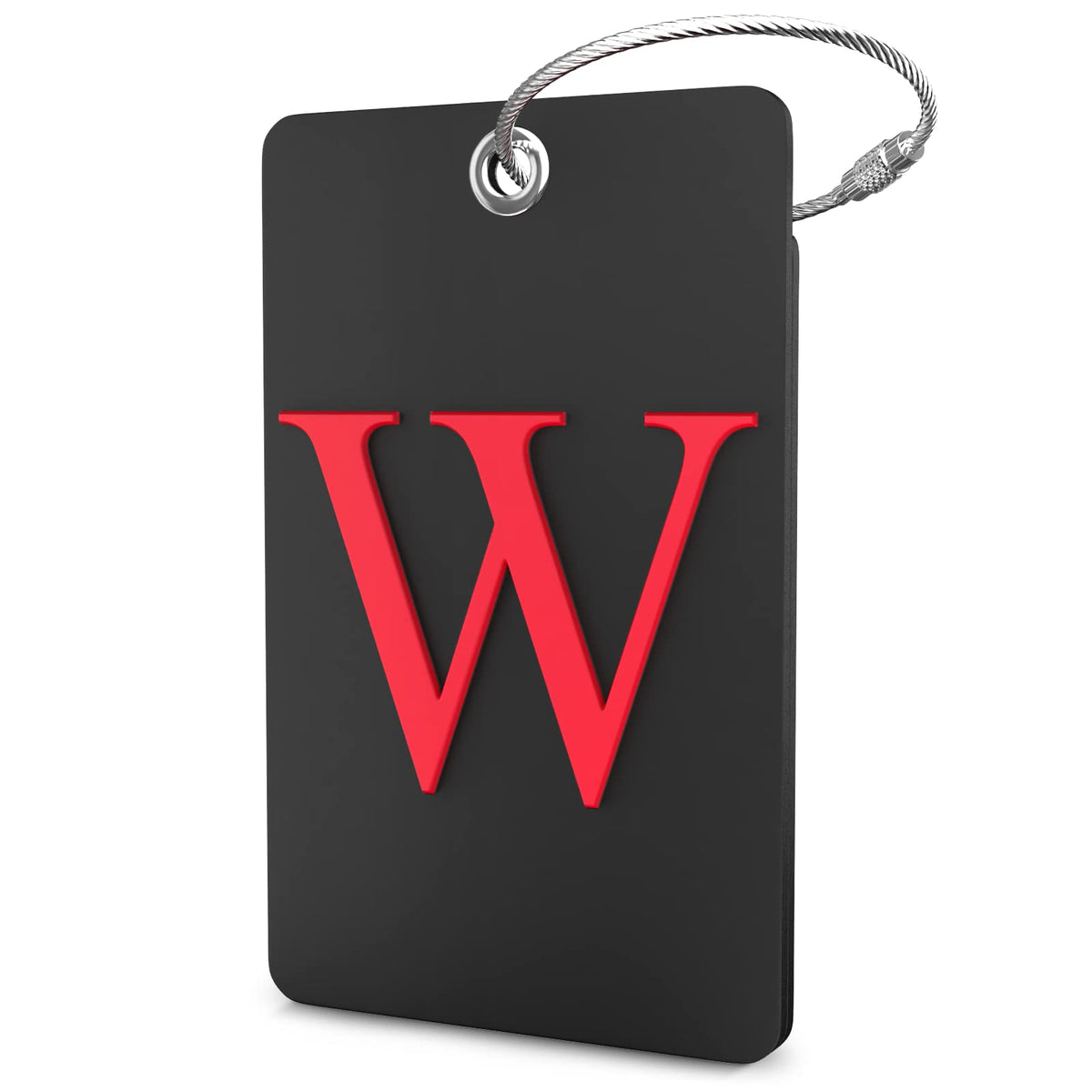 Shacke Luggage Tag for Suitcases – Initial Letter H, Bendable (Green)