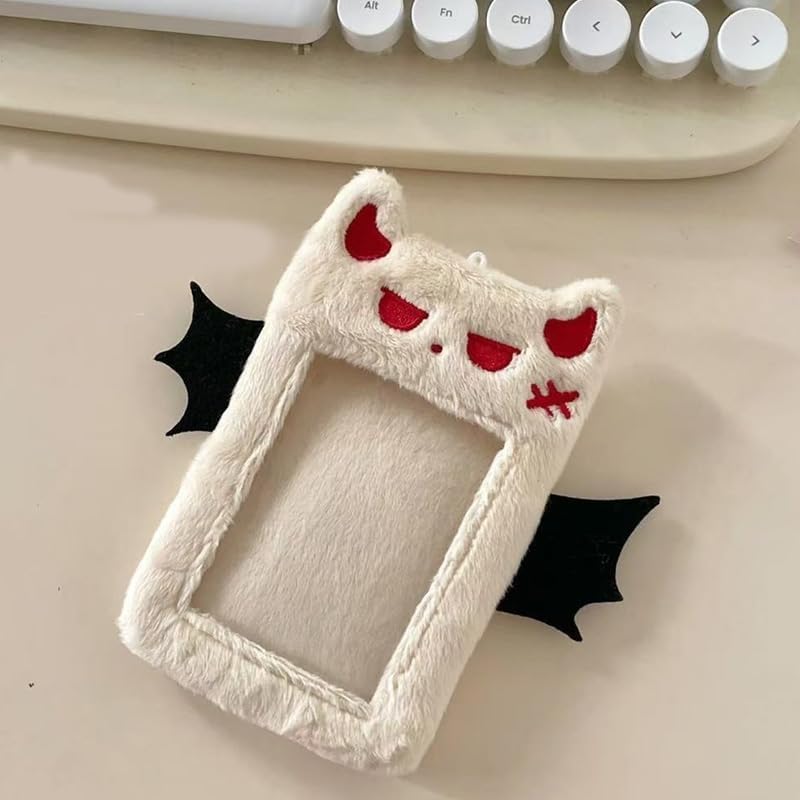 3PC 2D Kpop Plush Card Holder – Tri-Color Polyester Fiber Multi-Color Card Storage Accessory