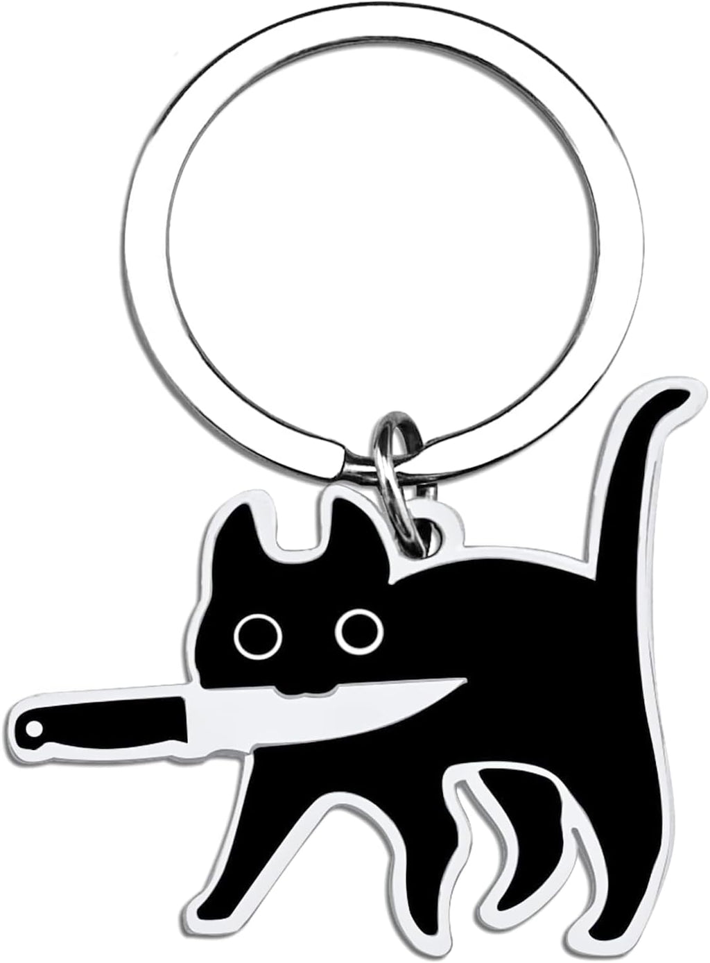 Cute Cat Keychain Halloween Christmas Stocking Stuffers for Women Adults Teens Boys Girls Cat Lover Gift Ideas