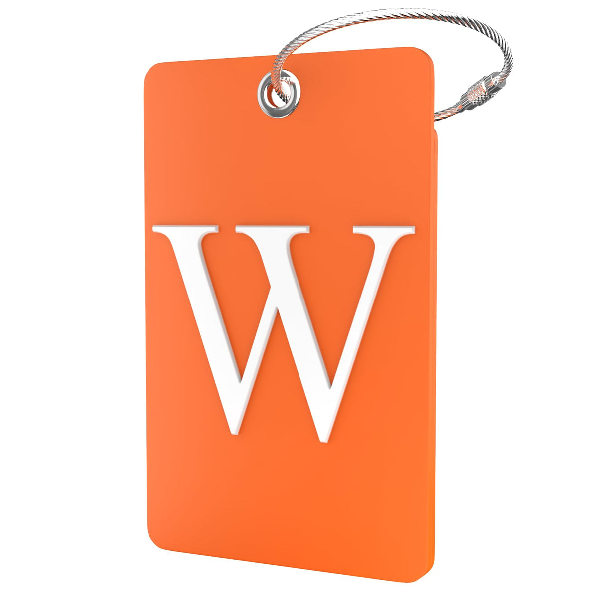 Shacke Luggage Tag for Suitcases – Initial Letter H, Bendable (Green)