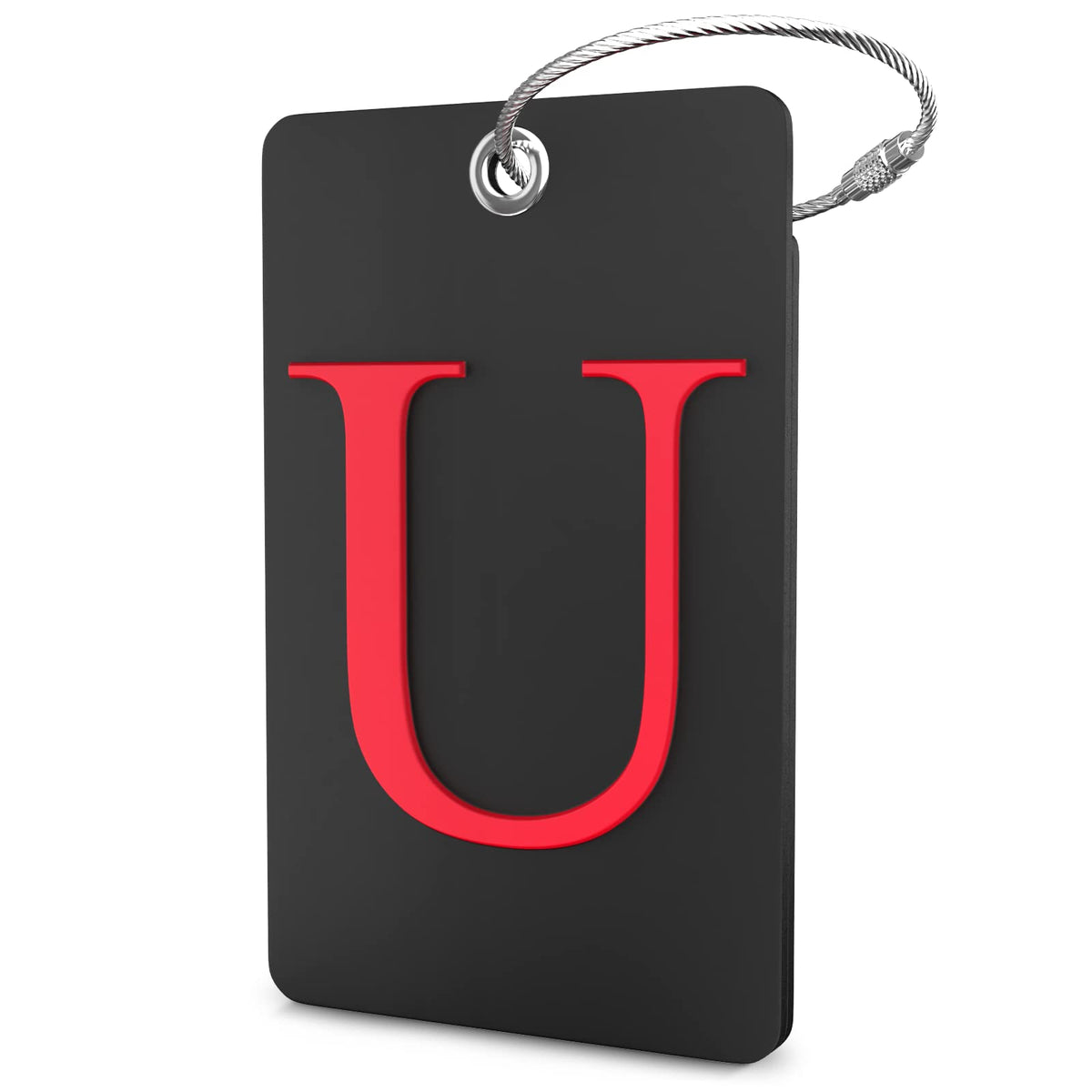 Shacke Luggage Tag for Suitcases – Initial Letter H, Bendable (Green)